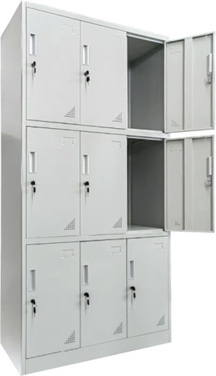 Spind Metallisch 90x40x185cm