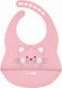 FreeOn Αδιάβροχη Σαλιάρα Σιλικόνης με Τσέπη Pink για 6 m+
