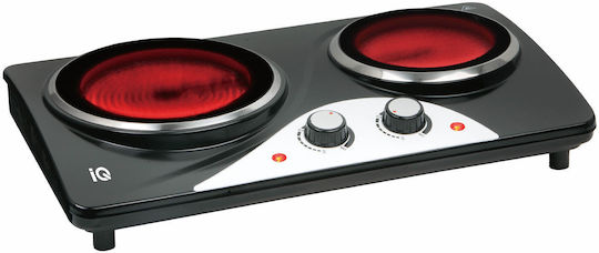 IQ Countertop Burner Keramik Double Schwarz