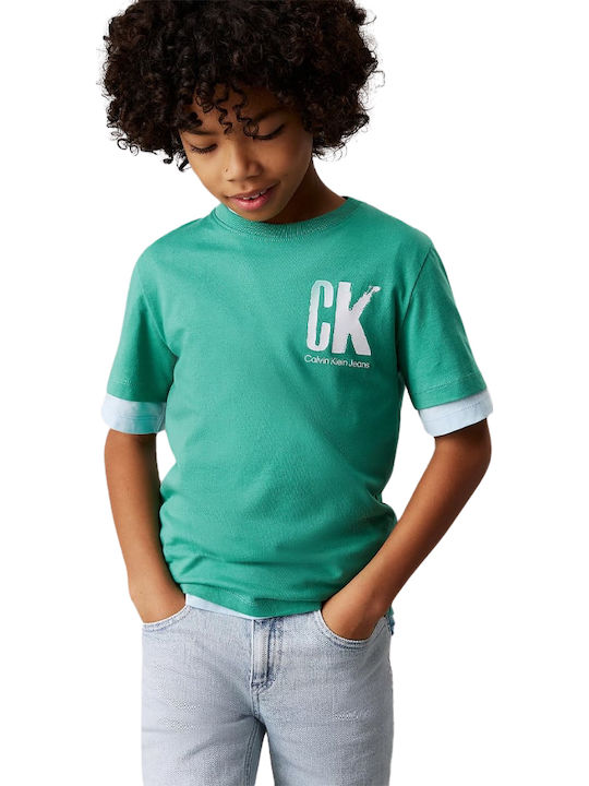 Calvin Klein Παιδικό T-shirt Πράσινο