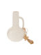 Beige Ceramic Vase 10.7x10.7x17.2cm