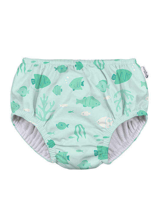 Green Sprouts Costum de baie pentru copii Scutece de înot Light Seafoam