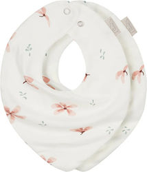 Cam Cam Copenhagen Windflower Creme Baby Bibs Fabric with Button Windflower Creme 2 Pieces