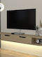 TV Stand Noland with LED Lighting Rota Oak L150xD35xH19.2cm