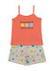 Minerva Kinder Schlafanzug Sommerlich Coral Smiles