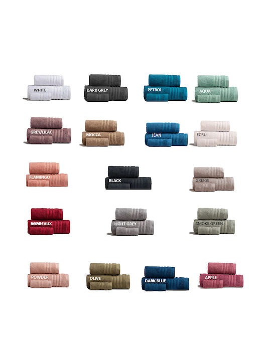 Melinen Facecloth Premio 50x100cm Burgundy Weig...