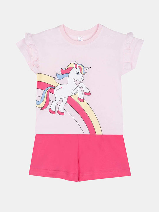 Dreams by Joyce Pijamale Copii Vara Roz Unicorn