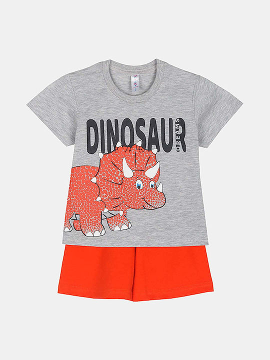 Dreams by Joyce Pijama pentru copii De vară Grey Dinosaur