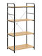 Pakketo Depo Floor Bathroom Shelf Metallic 60x40x120cm Black