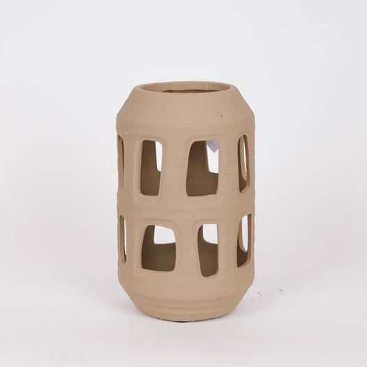 Floortop Ceramic Lantern Brown 20x20x37.5cm