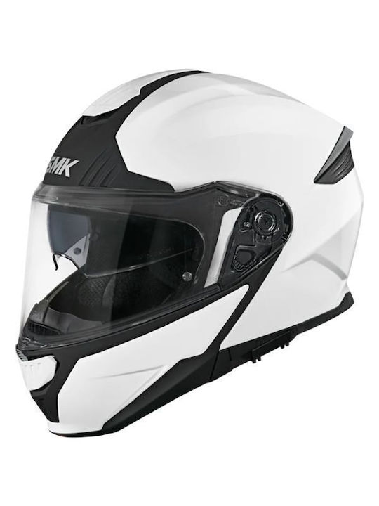 SMK Gullwing Флип ъп с Sun Visor ECE 22.06 White GL 100