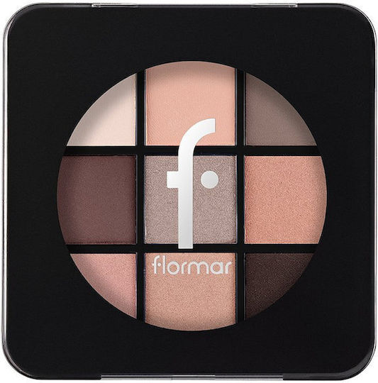 Flormar Παλέτα με Σκιές Ματιών Matte σε Κρεμώδη Μορφή 005 Nude Dude 9gr
