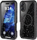 360 Full Cover Silicone / Plastic 1.5mm Waterproof Black (iPhone 16 Plus)