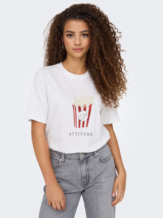 Only Life Women's T-shirt White