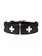 Zgarda din piele Hunter Swiss 60 M-L Negru Hunter