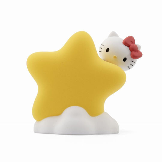 YuMe Toys Kinder Dekorative Lampe Hello Kitty Gelb 5x5x9εκ.