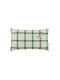 Vibes Rectangular Pillow Green Windowpane Bird 44x25 M