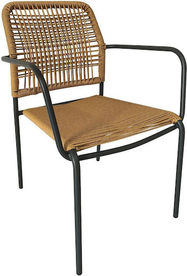 Gartenstühle Metallisch Luigi Anthrazit 49x56x79cm