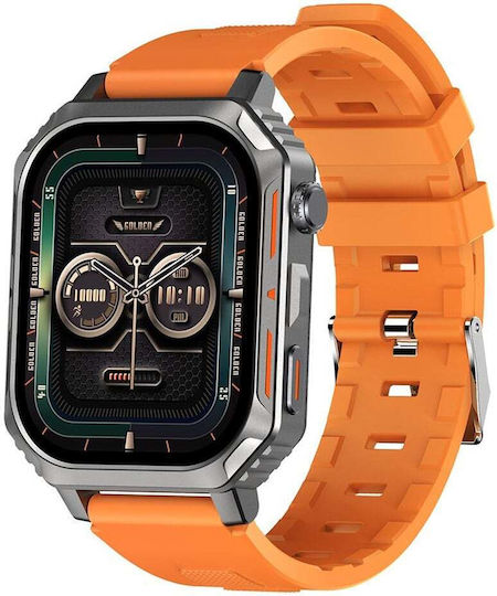Riversong Motive 8S Smartwatch with Heart Rate Monitor (Orange)