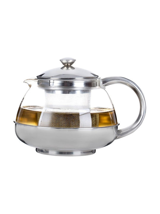 GTSA Ceainic cu Filtru Sticlă Transparent 500ml
