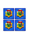 Koupakoupa Brawl Stars Spike Untersetzer Hölzernes Blau 4Stück