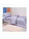 Beauty Home Sheet Set Single with Elastic Band Cotton Lila 170x260cm 3pcs