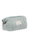 Handmade Toiletry Bag Amaryllis Mint Paisley Zipper