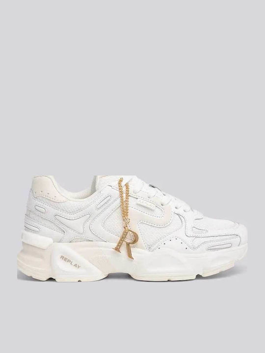 Fine Γυναικεία Chunky Sneakers Λευκά