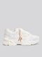 Fine Γυναικεία Chunky Sneakers Λευκά
