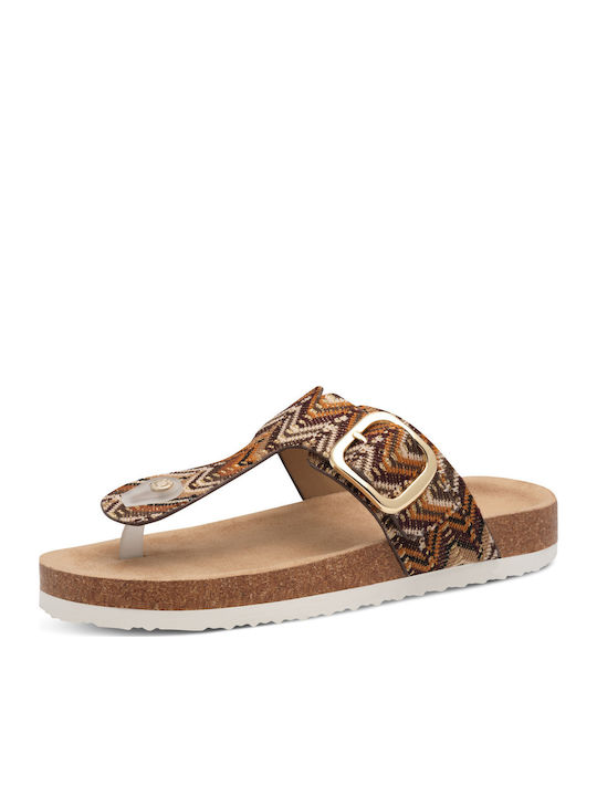 Flache Sandalen für Damen in Braun Farbe