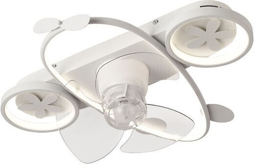 Eurolamp Ceiling Light 50cm with Light Fixture White