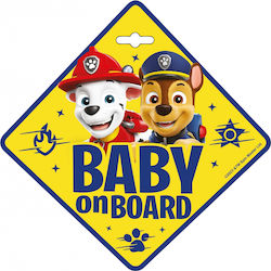 Baby On Board Sign Suction Cup Paw Patrol 34030