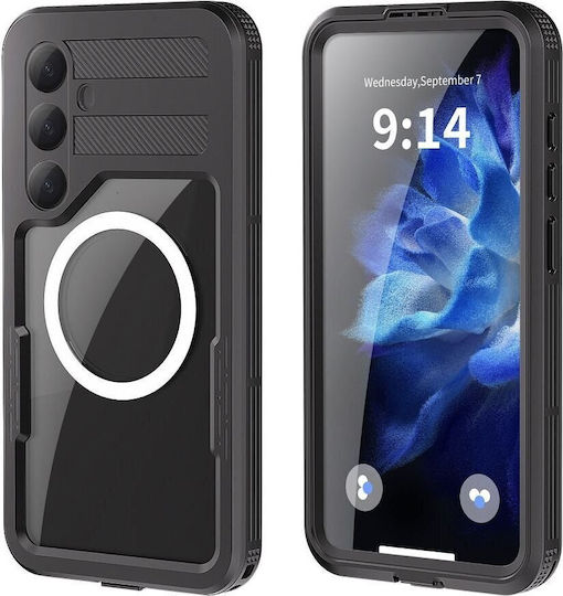360 Vollschutz Silikon / Kunststoff Wasserdicht Schwarz (Galaxy S25+)