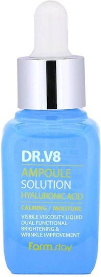 Farm Stay DR.V8 Moisturizing Ampoule Serum for Face with Hyaluronic Acid for Revitalization 30ml