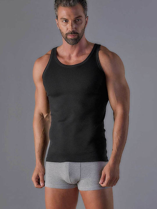 Ανδρικές Φανέλες Αμάνικες Black 2Pack