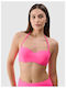 Strapless Bikini Top Ροζ