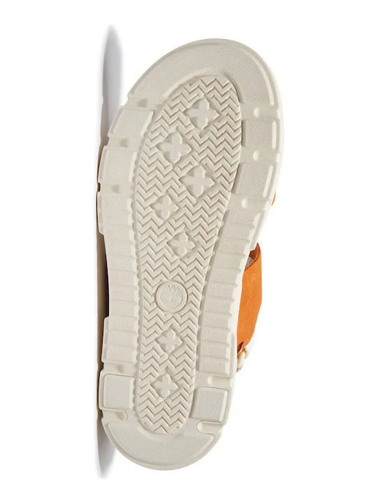 Timberland Greyfield Sandale Casual Damă Anatomici De Piele Portocalii