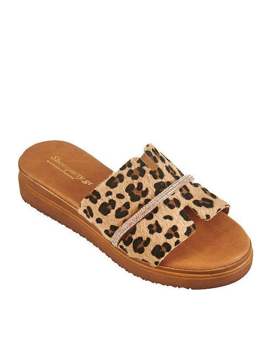 Sandale Casual Damă Flatforme Leopard