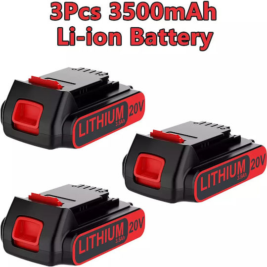 3500mAh батерия 20V напрежение Li-ion тип 3 бр. 3500mAh батерия
