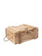Orion Hölzernes Aufbewahrungsbox mit Deckel Beige 36x26x16cm 1Stück