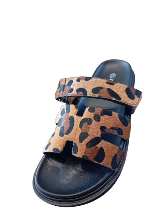 Flache Sandalen für Damen LEOPAR