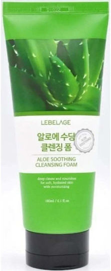 Lebelage Aloe Soothing Αφρός Καθαρισμού Προσώπου με Καταπραυντική δράση 180ml