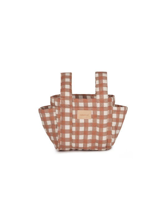 Hyde Park Stoff-Kinderwagen-Tasche Terrakotta-Karos
