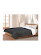 AIO Factory Ultrasonic Tagesdecke Einzelbett Black And White 160x200cm