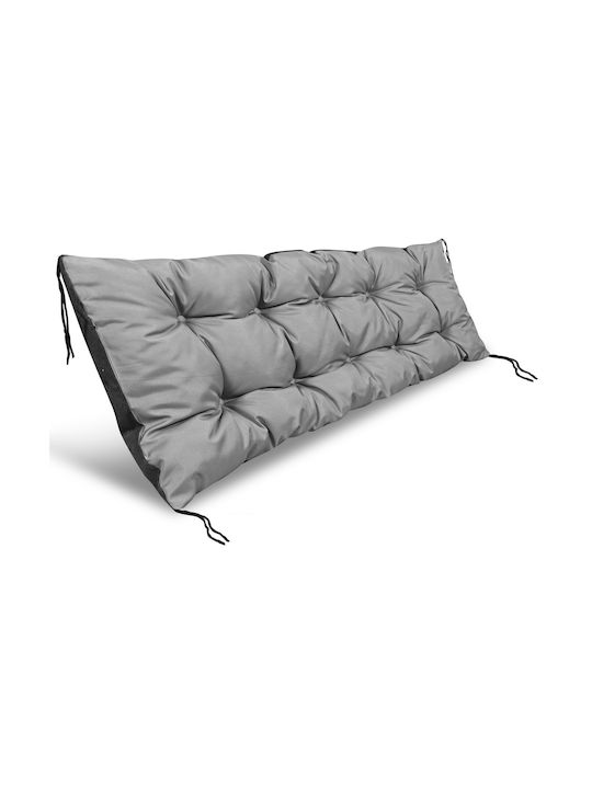 AIO Factory Waterproof Bench Cushion for Garden Bench with Backrest Gray 50x120cm
