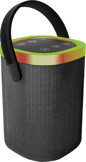 Gembird Ηχείο Bluetooth 10W με Ραδιόφωνο και Διάρκεια Μπαταρίας έως 5 ώρες Μαύρο SPK-BT-LED-06