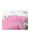 AIO Factory Pilotă Super Dublu cu Umplutură Microfiber 220x240cm Roz