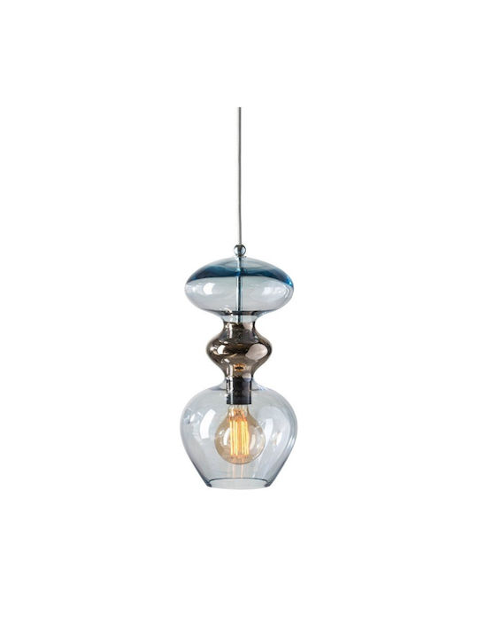 Ebb & Flow Pendant Light Turquoise 18x18cm