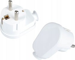 Montis Stecker Schuko Ecke mit Ring Weiß Montis Stecker Schuko Ecke mit Ring Weiß