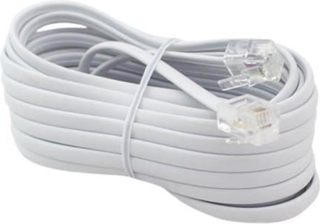 GSC Game World Wohnung Telefonkabel RJ11 6P4C 2.5m Weiß